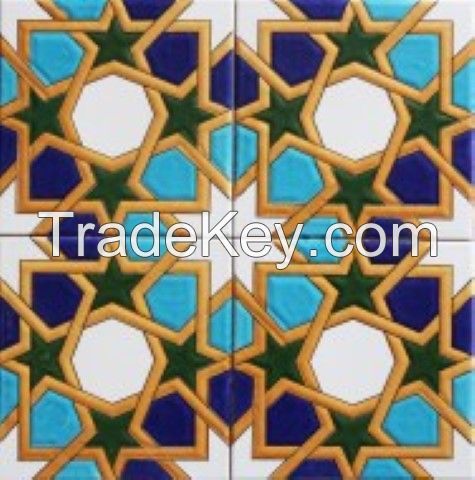 Ottoman Palace Iznik Kutahya Handmade Ceramic Tile