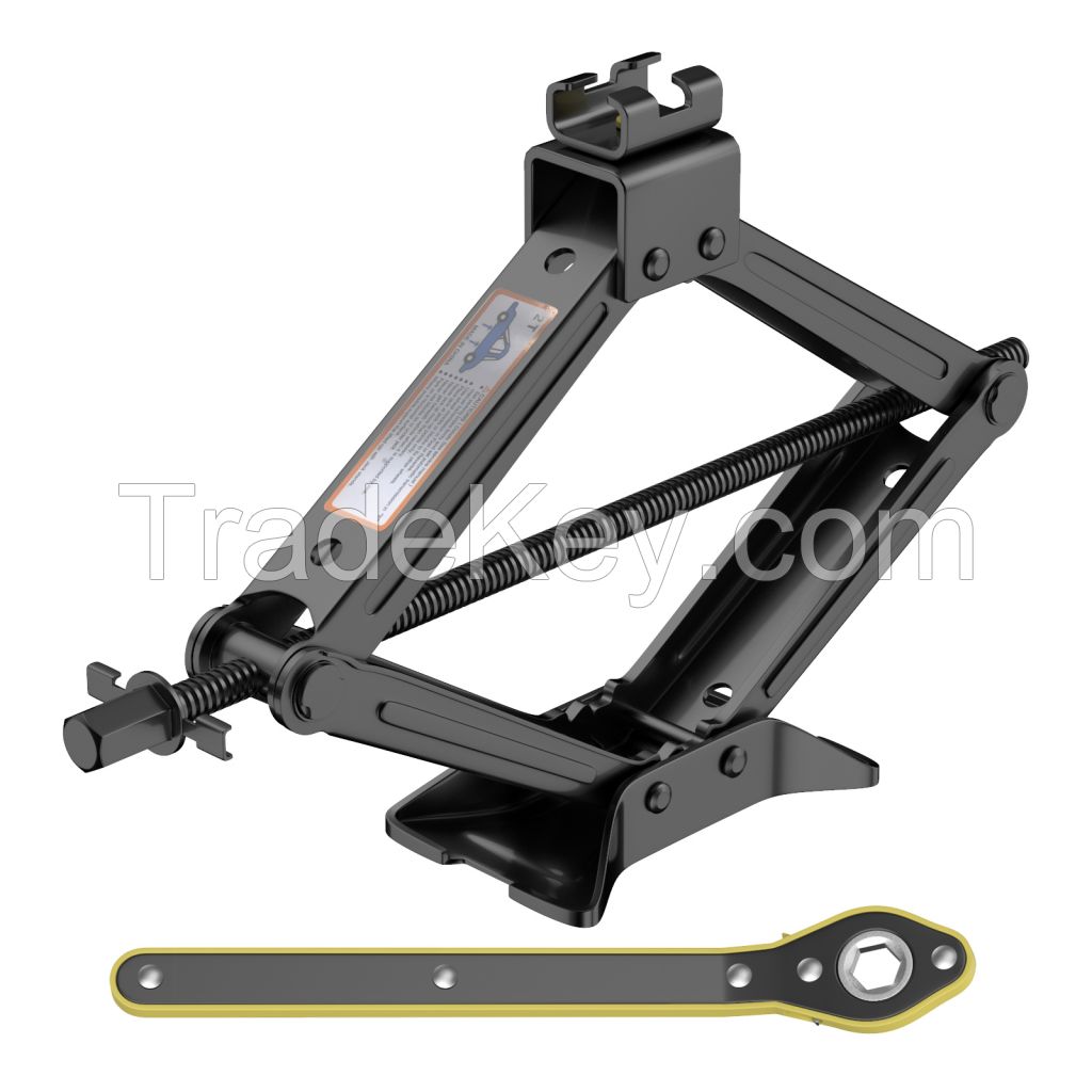 Scissor Car Jack With Ratchet Wrench