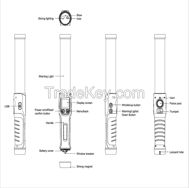 Digital Breath Alcohol Wand Tester SA02