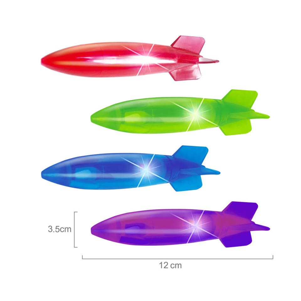 Children's Diving Toys, Torpedo Throwing with LED Lights, Summer Swimming Pool Parent-Child Interactive Water Play Toys