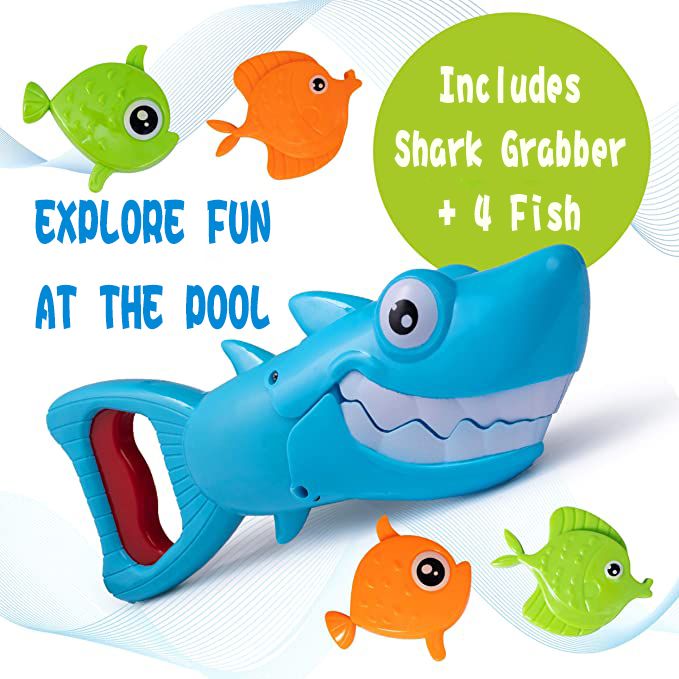 New Children's Swimming Pool Toy Shark Grabber, Catching Fish, Fishing, Playing in The Water Game Interactive Toy