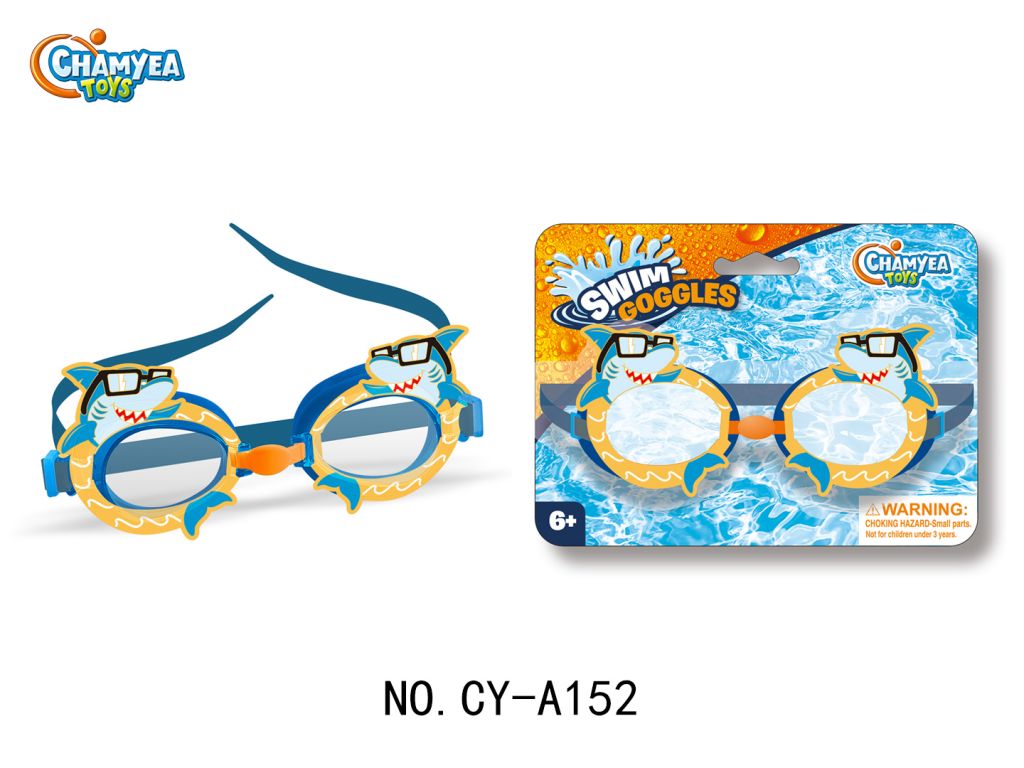 New Children's Swimming Goggles with Cute Cartoon Shark Mermaid Pattern for Boys and Girls