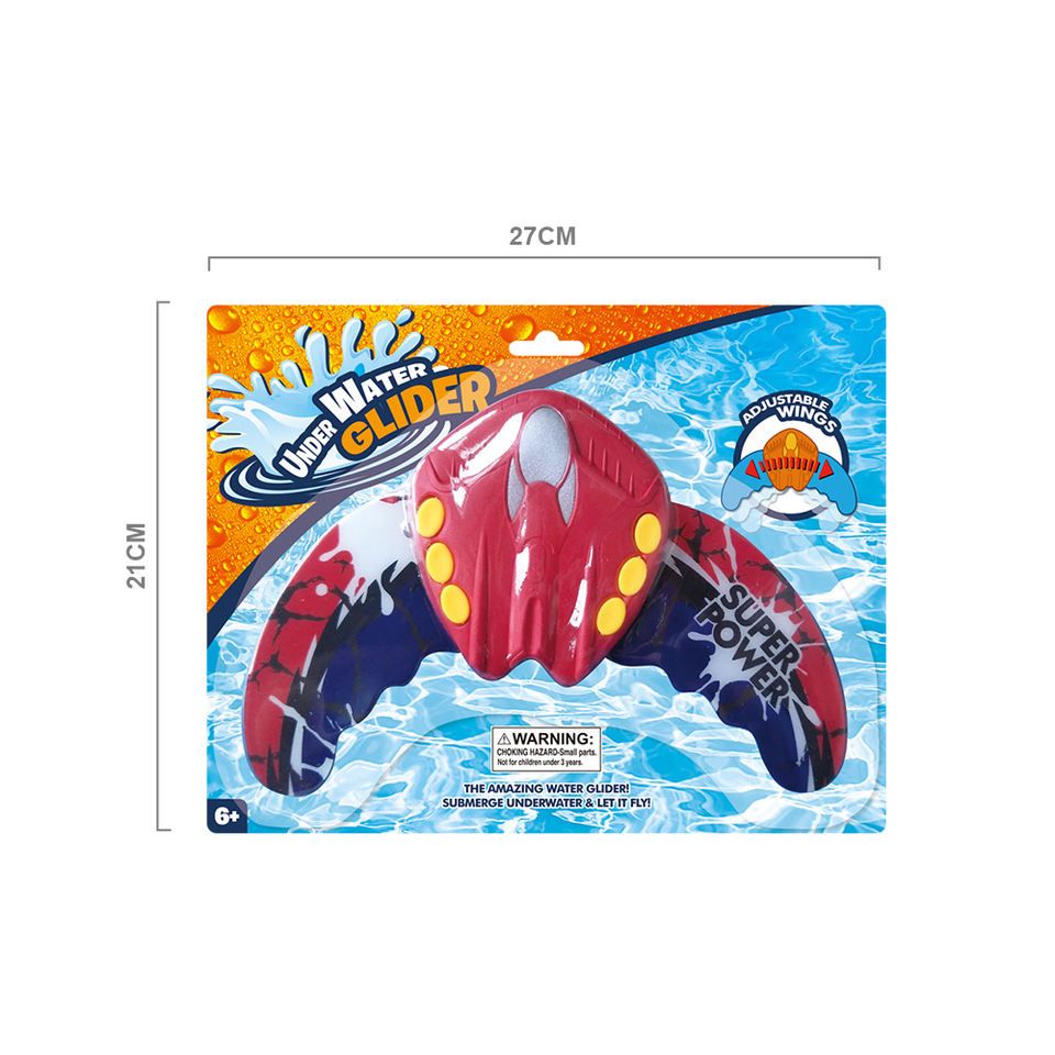 Hot Selling Hydrodynamic Devil Fish Playing in Water, Summer Swimming Pool Bathing, Beach Diving, Fish Pressing Forward Toy