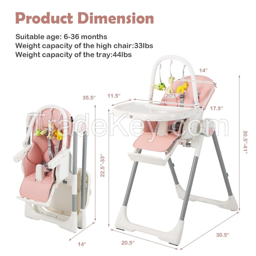 baby high chair with toy bar