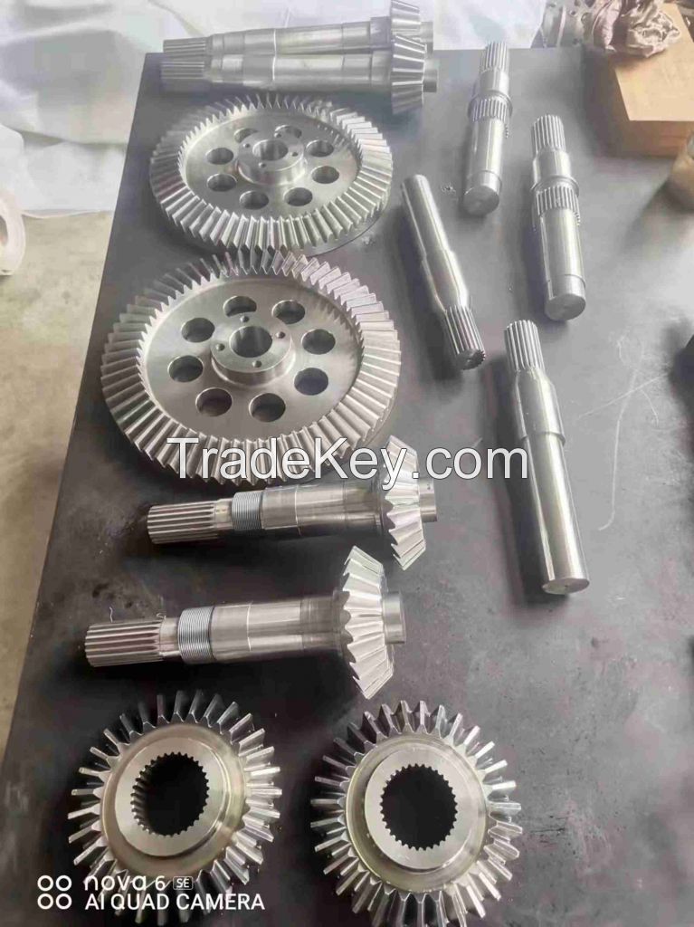 Helical gear with worm gear customized processing