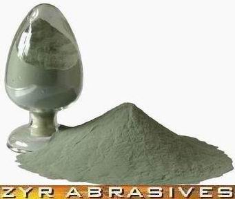 Black and Green silicon carbide. White fused aluminum oxide.