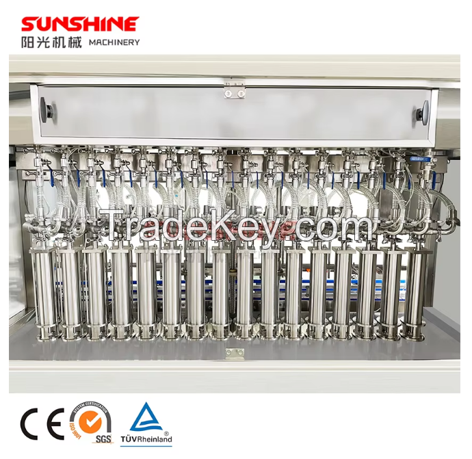 Automatic olive oil lubricating oil bottle filling machine