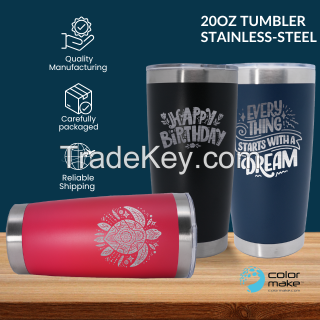 20oz Stainless Steel Tumbler for Customizing Laser Engraving, Vinyl, DTF