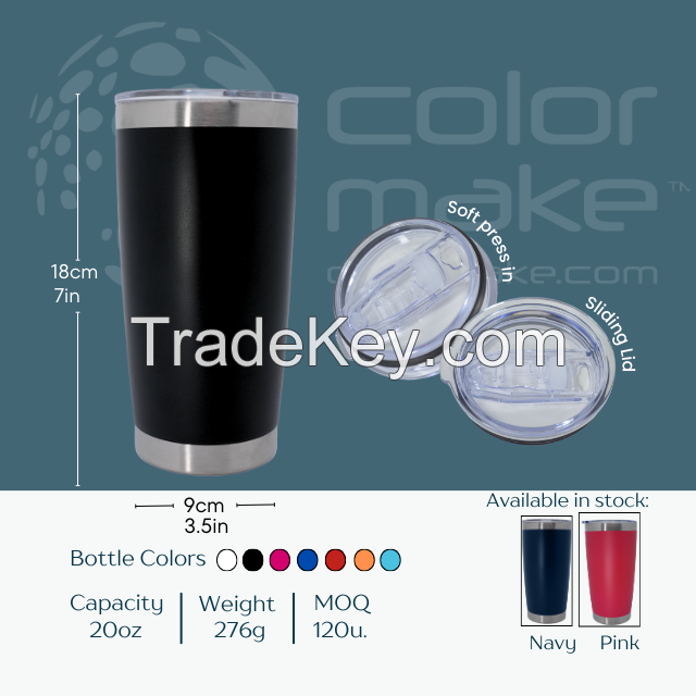 20oz Stainless Steel Tumbler for Customizing Laser Engraving, Vinyl, DTF