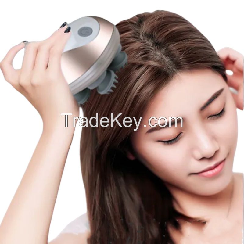 Mini Best Rechargeable Vibrating Automatic Electric Head Massager Machine  for Hair Growth, Headaches and Migraines