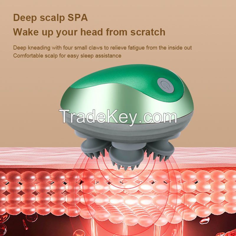 Best Electric Automatic Waterproof  Vibrating Silicone Scalp Massager for Hair Growth