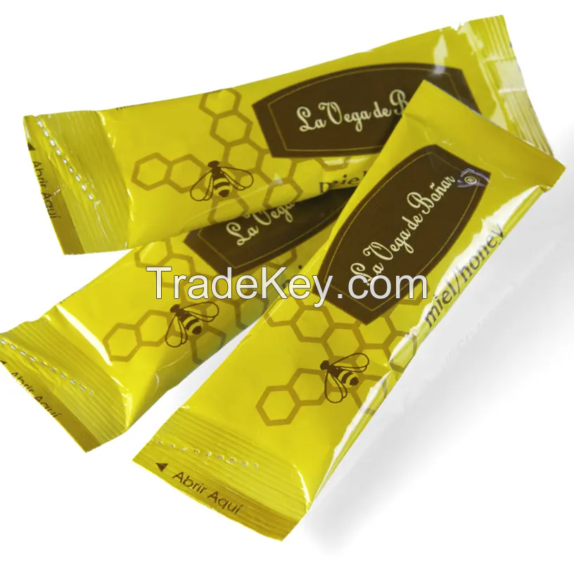 Custom printed film honey stick packaging sachet film plastic/honey sachet/honey film packaging