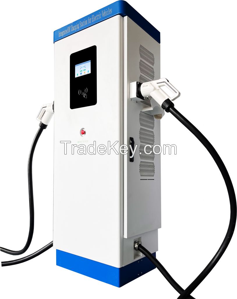 TARY DOUBLE GUN 80kW CCS1 CCS2 GBT Ev Dc Fast Charger Dc Charging Stations Ev Charging System With OCPP1.6