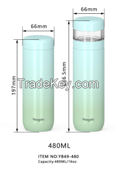 Vacuum Stainless Steel Bottle 480ml