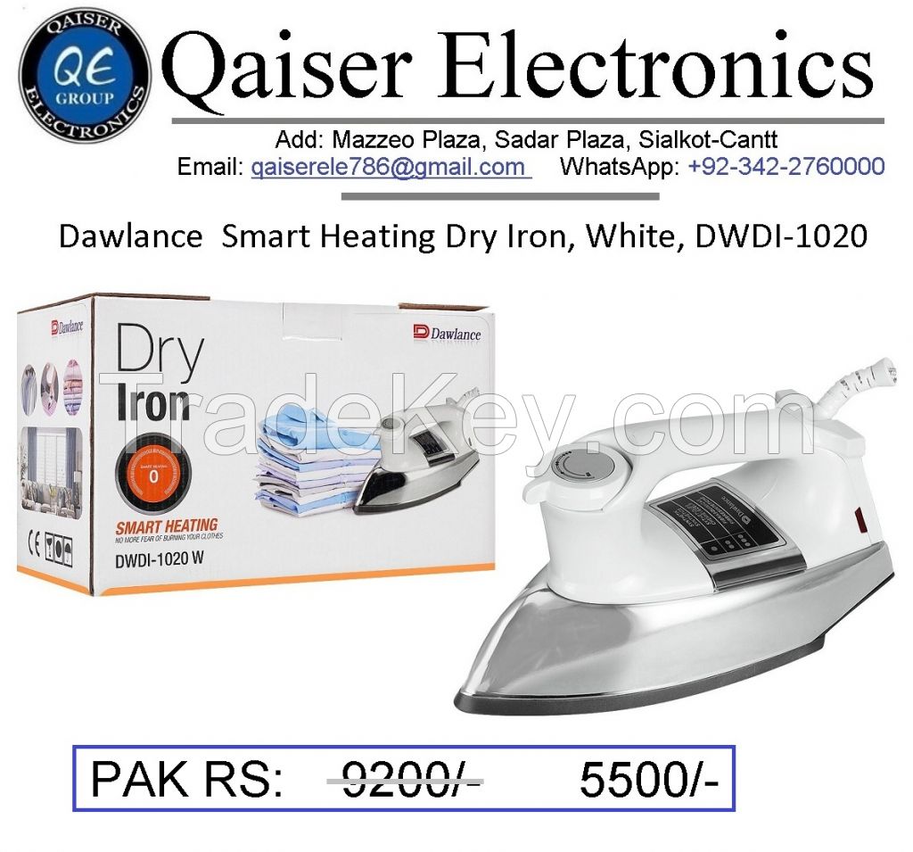 Qaiser Electronics Heavy Duty Electric DRY Iron, 1000 Watts, Home Use