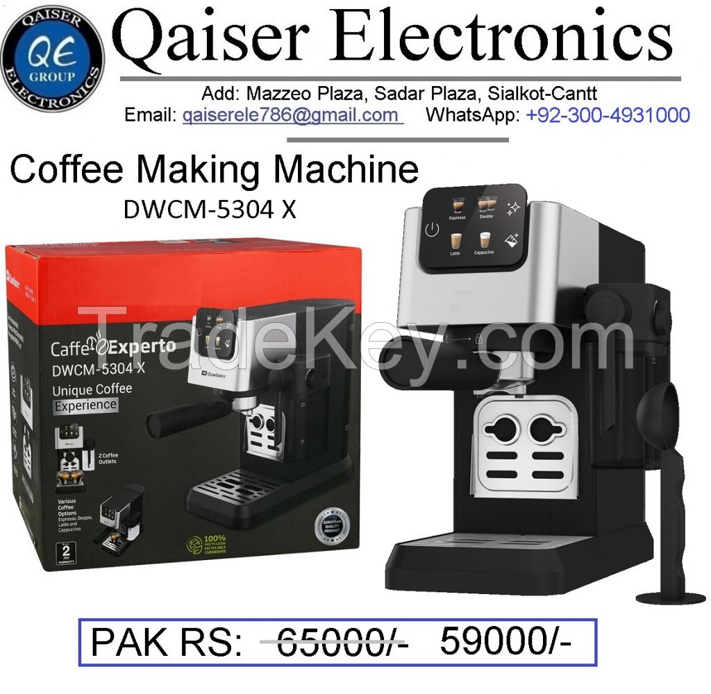 Qaiser Electronics Coffee Making Machine DWCM-5304 x Kitchen Appliance Juicer