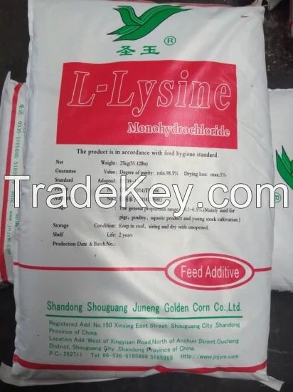 Poultry Feed L-Lysine Mono Hydrochloride 98.5% Eppen Fufeng Meihua Brand