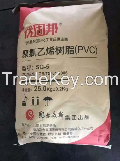 Virgin Wholesale Plastic Raw Material Polyvinyl Chloride Recycled PVC Resin White Powder Price Sg3/Sg5/Sg8/S-65D/K65/K67/K57//K70/S1000 with CAS 9002-86-2