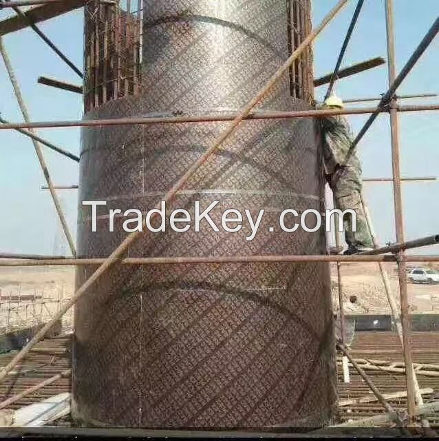 Cylindrical pouring formwork