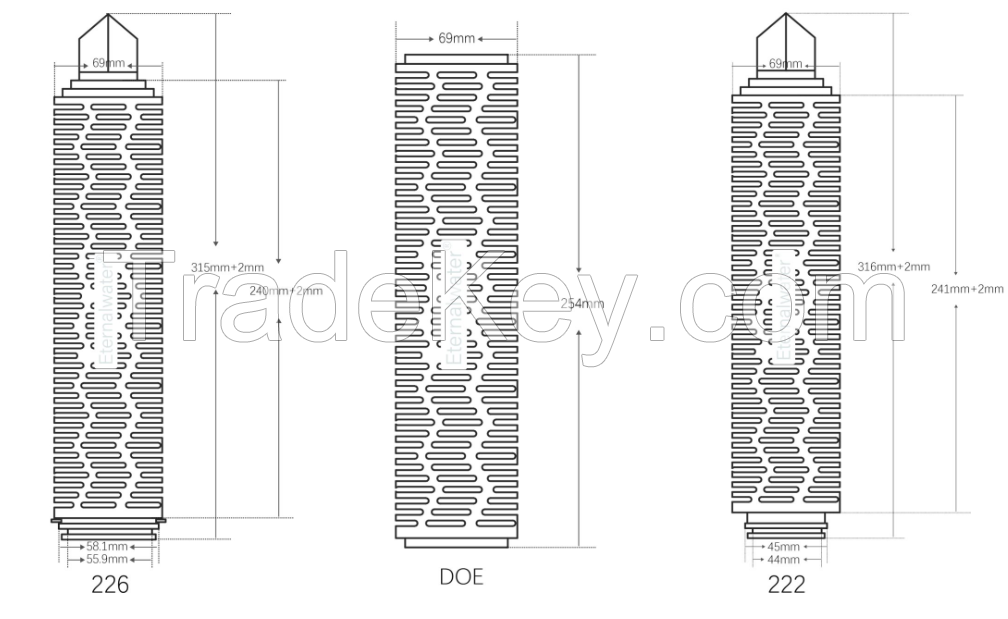 0.22/ 0.45 Micron PES Membrane Folded Liquid Filter Element for Sterile Filtration