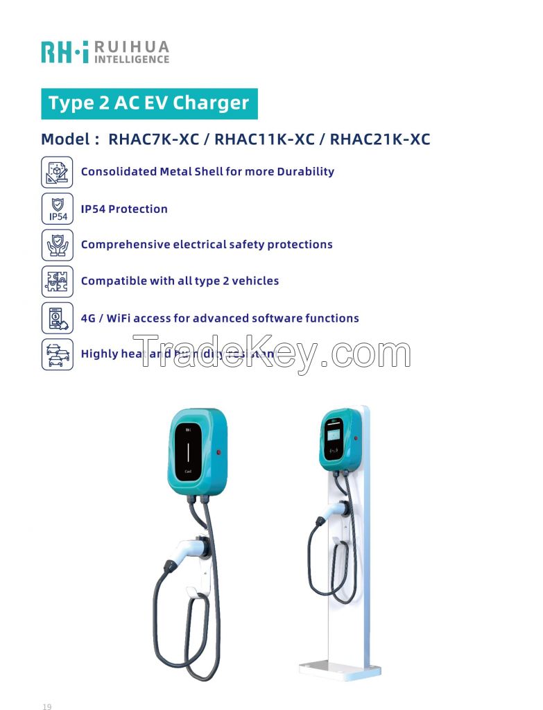 AC EV charger - 7KW/11KW/22   both portable and station available