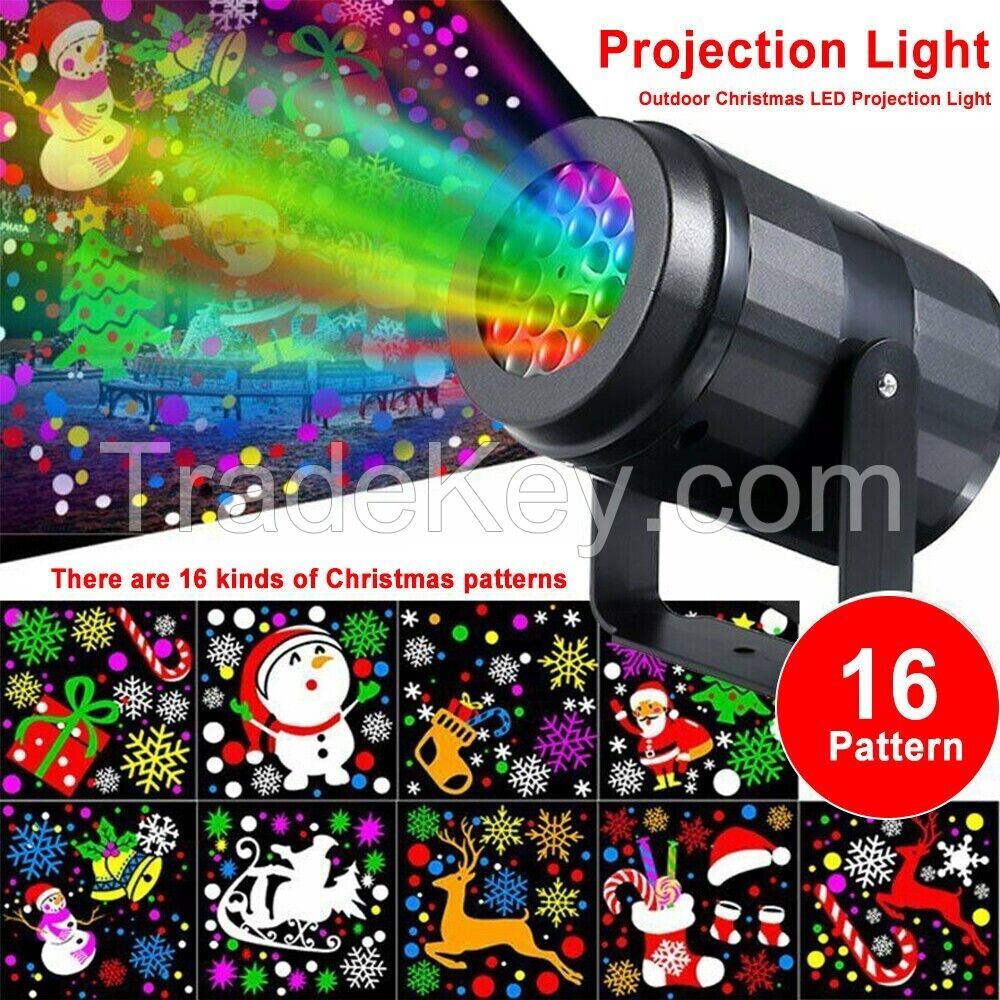 Christmas LED Laser Projector Lights Rotate Projection Lamp Indoor Outdoor Decor