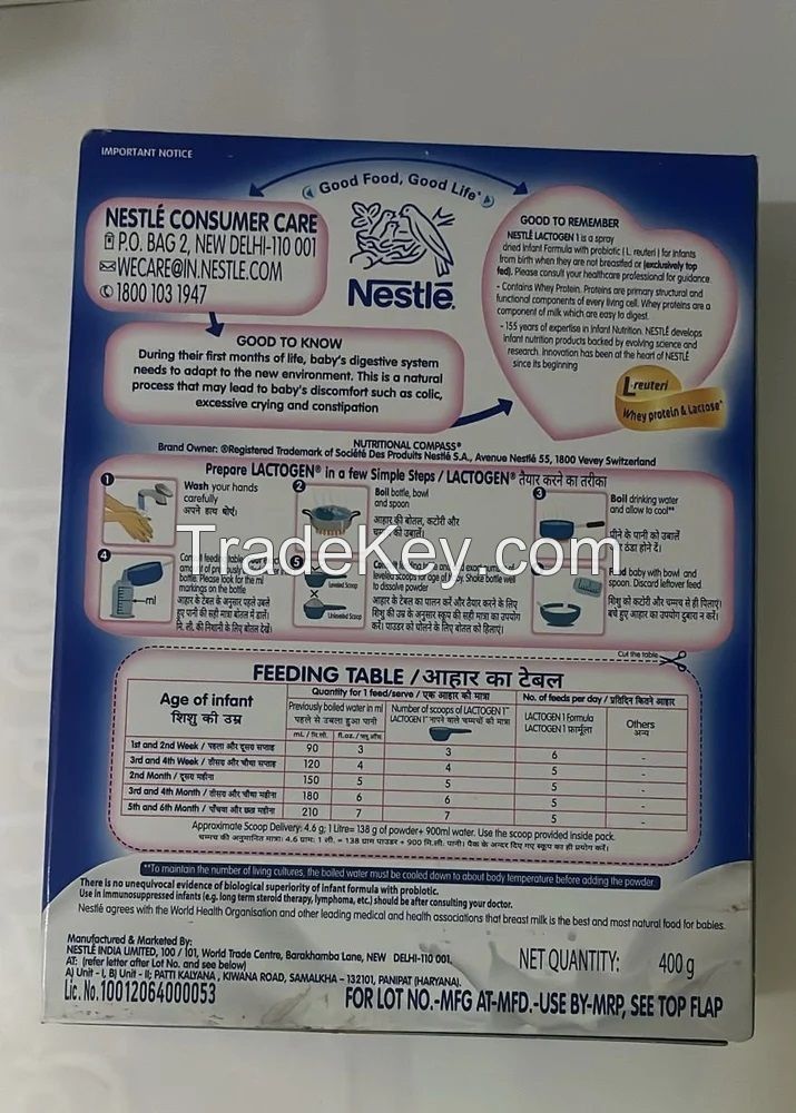 Nestle Lactogen 1 Infant Formula Powder 400gm