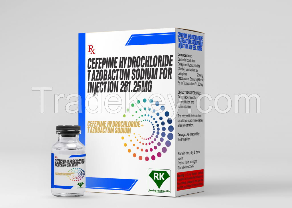 Cefepime Hydrochloride & Tazobactam Sodium for Injection 281.25mg