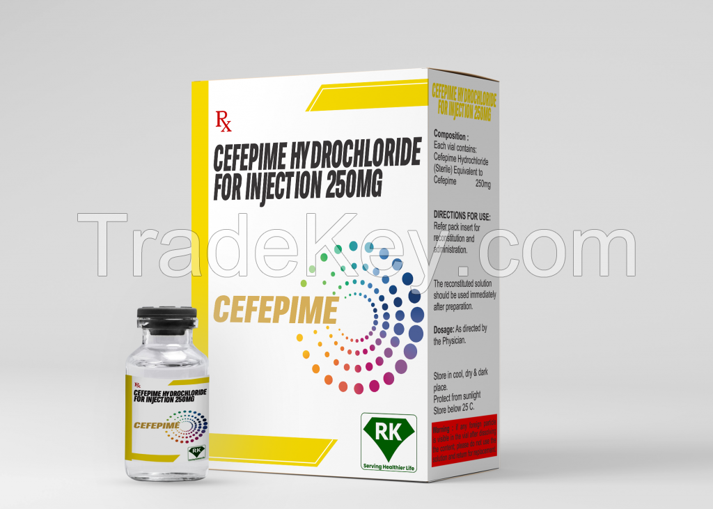 Cefepime Hydrochloride For Injection 250mg