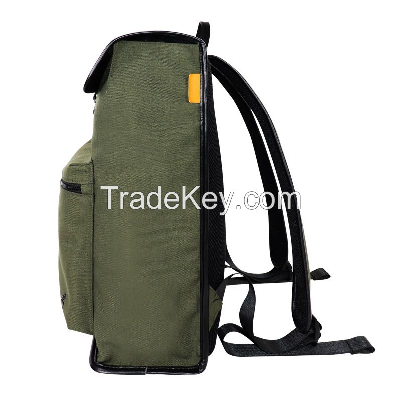 Factory Custom RPET Lightweight Simple Casual Backpack Waterproof Tablet Bag Commuting Outside Backpack