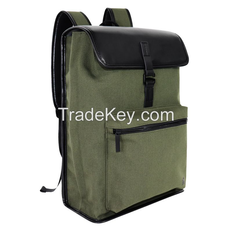 Factory Custom RPET Lightweight Simple Casual Backpack Waterproof Tablet Bag Commuting Outside Backpack