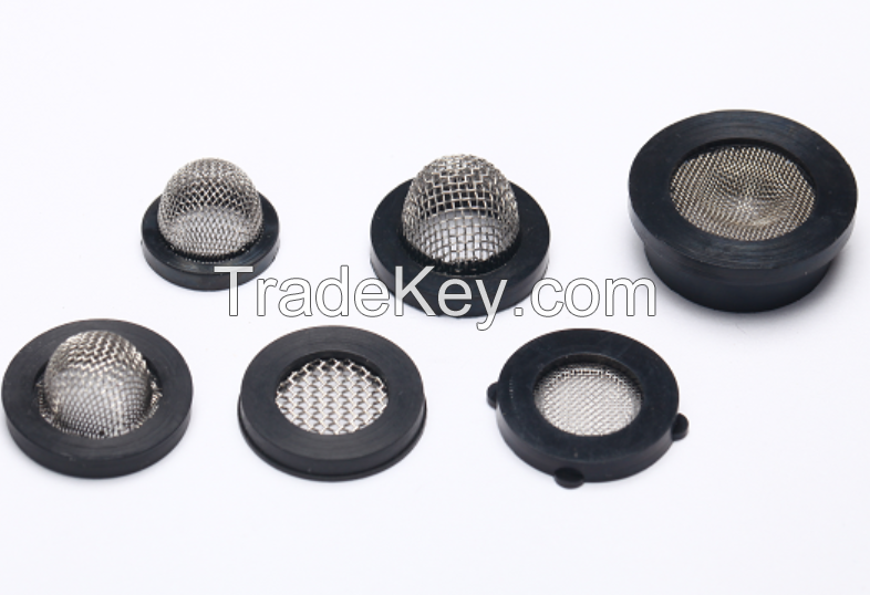 Rubber edging Wrapped edge filter wire mesh, circular stainless steel wire mesh