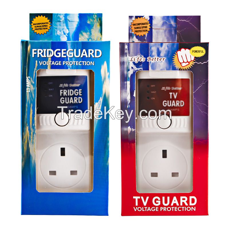 African British Standard 13A FRIDGE GUARD/TV GUARD refrigerator TV voltage protector