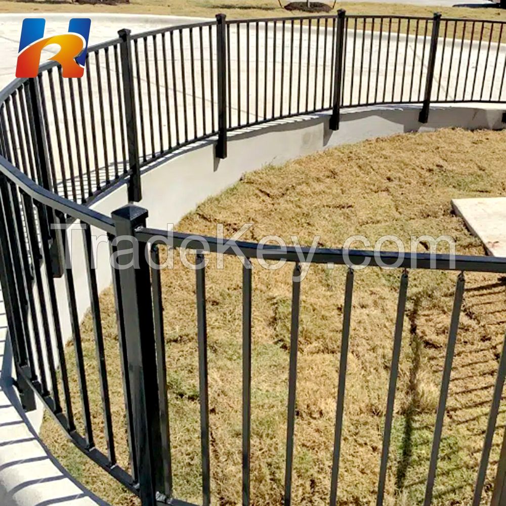 Eco Friendly Design Cheapest Powder Coated Boundary Wall Fence Security Galvanized Metal Picket Corten Steel Fence Panels