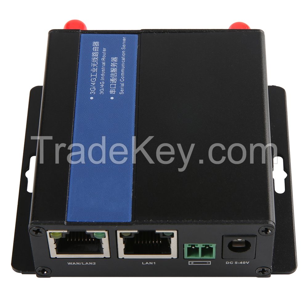 Removable Antenna RS232 RS485 industrial 4g router with watchdog