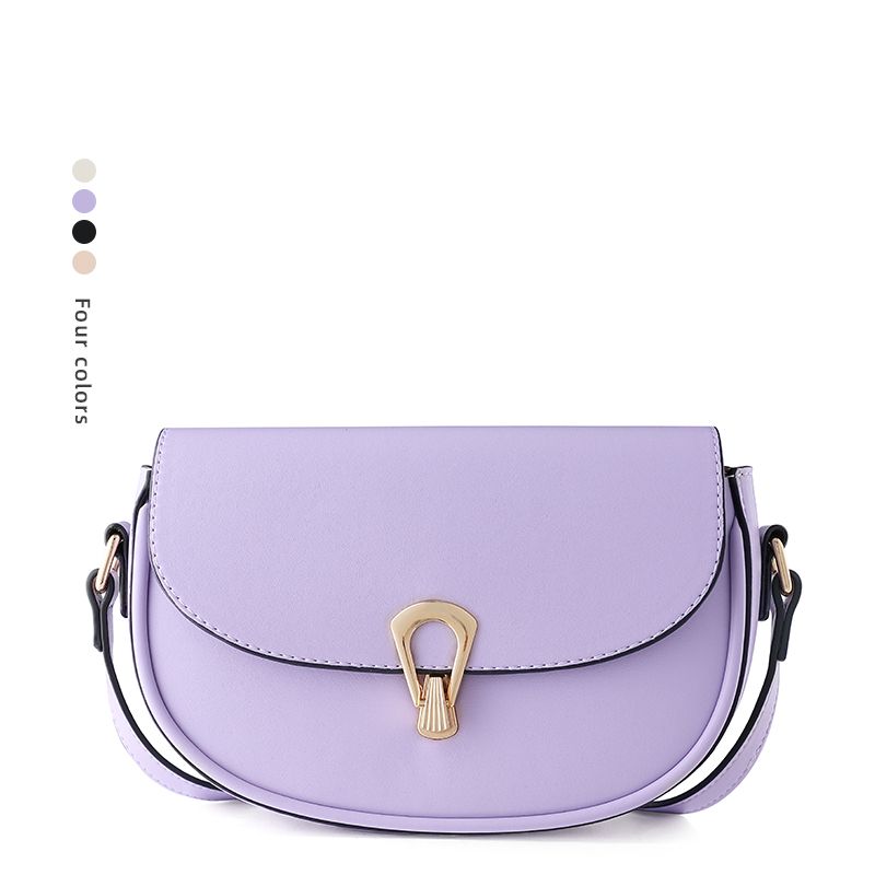 Factory oem fashion round saddle bags for lady, luxury cross body small bags handbags for women