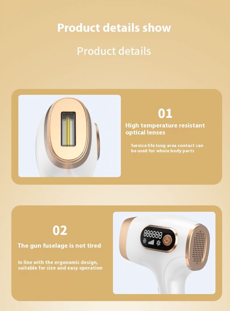 Women Man Diode Painless Body Dark Skin Epilator Machine Home Use Mini Portable Permanent Hair Removal