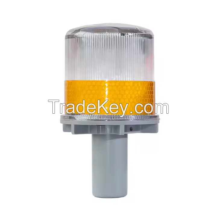 Solar LED Warning Light Waterproof Driveway Lights Flashing Barricade Light Road Construction Safety Signs Flash Traffic Beacon Lamp