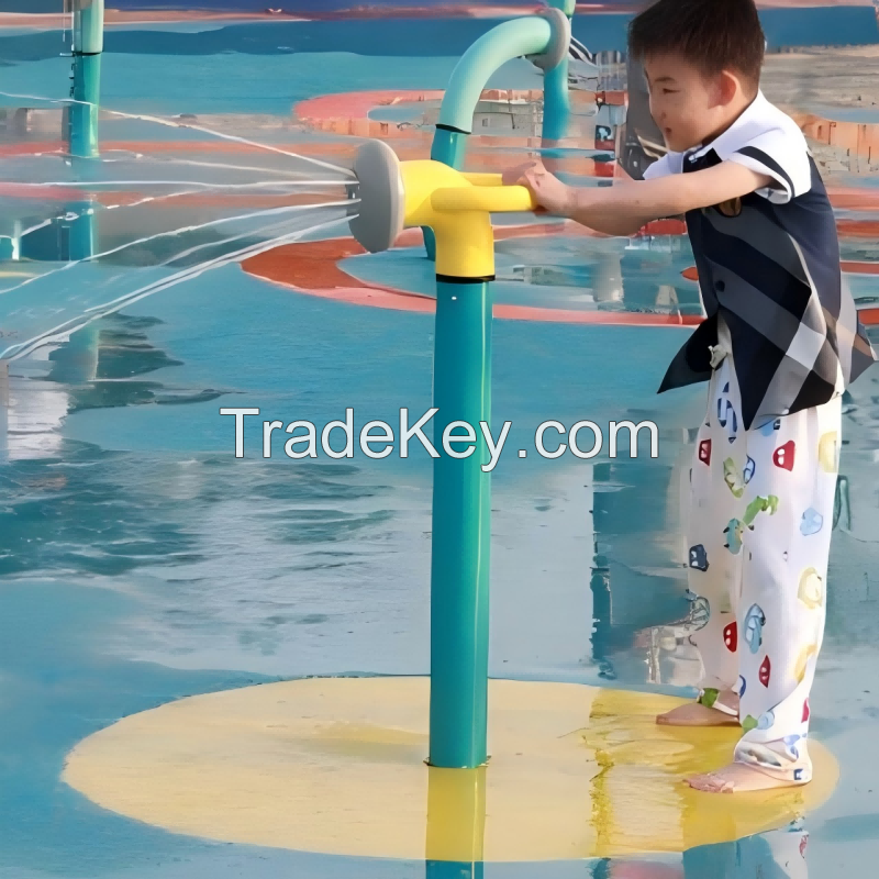 aquatic play equipment playground with splash pad