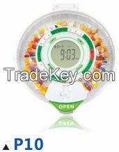 28-Day Automatic Pill Dispenser with LCD Display &amp;amp;amp; Locking Key