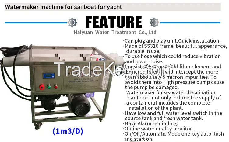 12V 24V Watermaker Desalinator Cruise RO Water Maker De DC Deionised Water Maker 