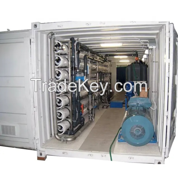 Containerized water treatment system machine plants containerized ro sea water seawater desalination plants