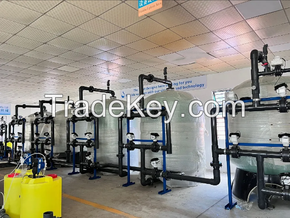 Seawater River Well Salt Brackish Marine Water Sand Filtration Unit Package Saltwater Purification Charcoal Activated Carbon Filter Housing Equipment and System