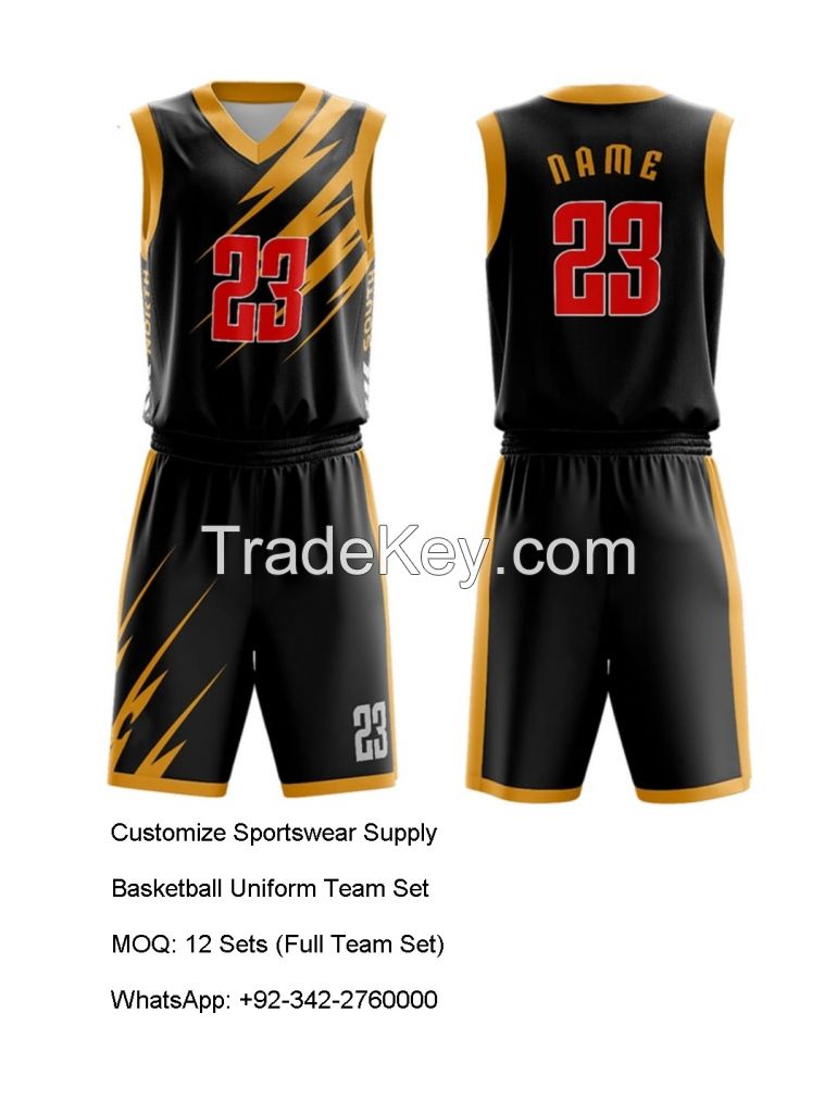 Custom Sportswear Basketball Team Uniform