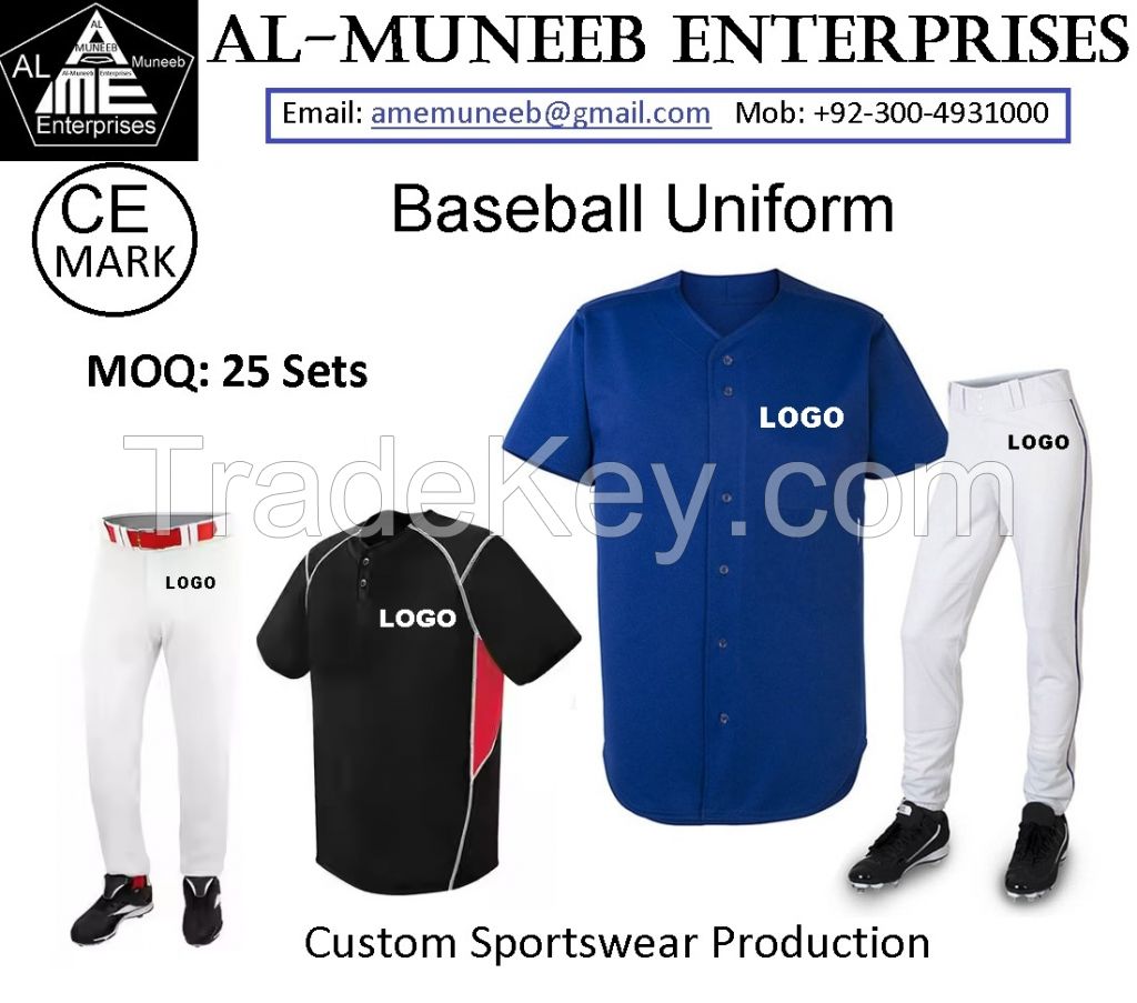 Custom Baseball Sports Team Uniform