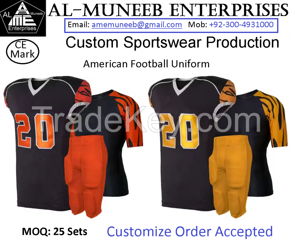 Custom American Football Sports Team Uniform