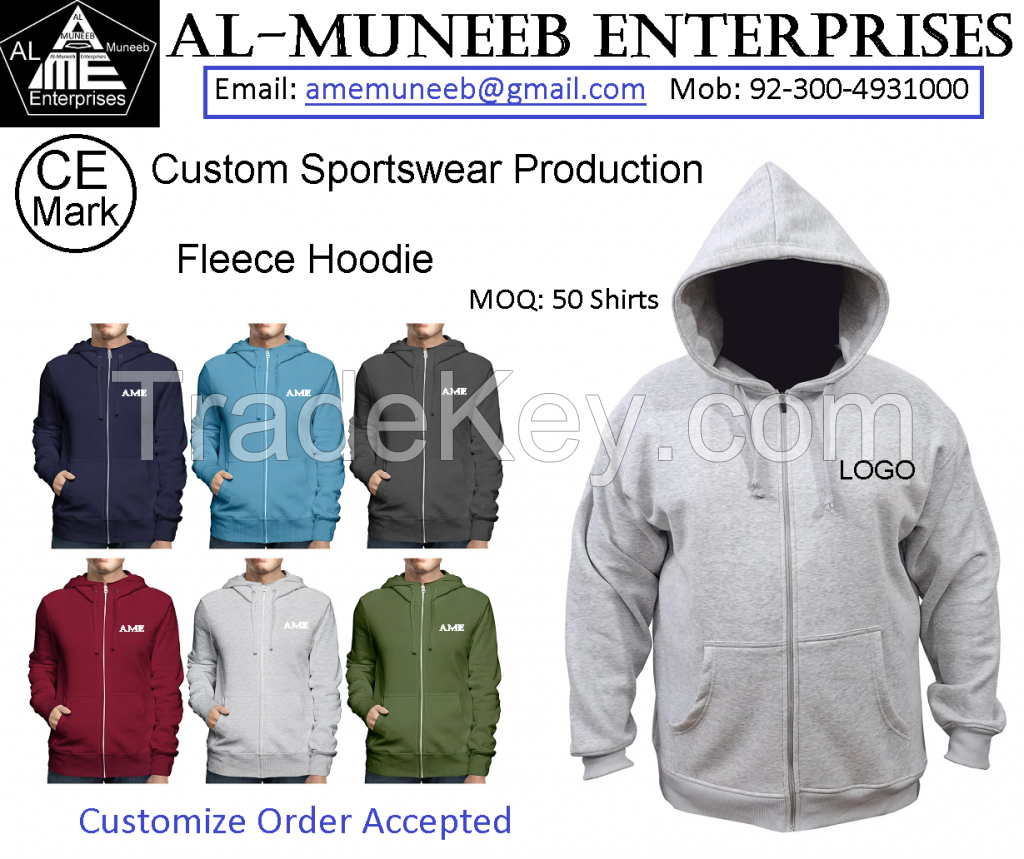 Custom Fleece Hoodie Production