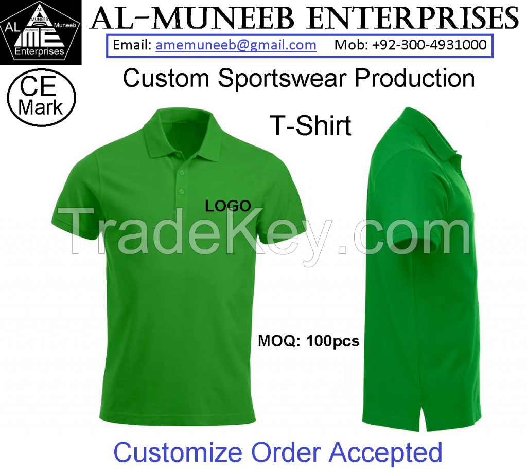 Custom Cotton Polo Style T-Shirt Half Sleeve and Full Sleeve