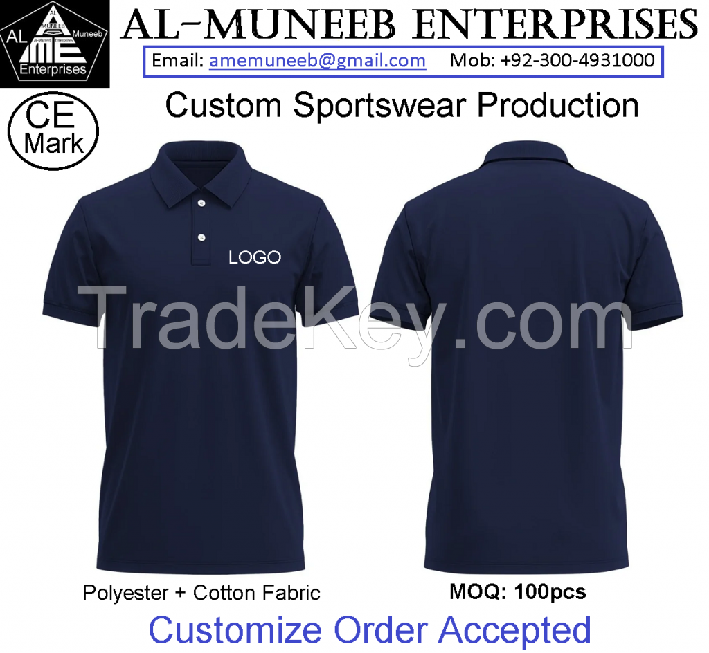 Custom Cotton Polo Style T-Shirt Half Sleeve and Full Sleeve