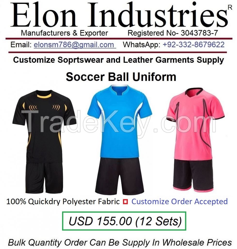 Sports Wear Sccerball Sports Team Uniform